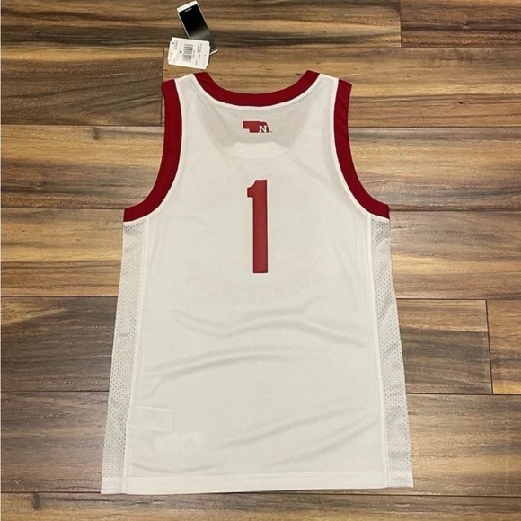 NEW Nebraska Cornhuskers Adidas Men's Basketball Jersey Size Small Number 1 - Picture 3 of 5